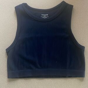 Rainbow navy blue tank top